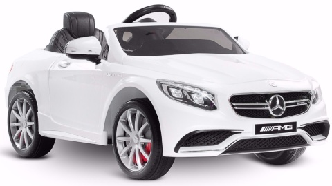 Mercedes-Benz S63 AMG White Toyz pojazd na aklumulator 12V 70W 3 lata+