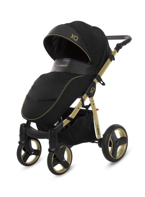 XQ GOLD BabyActive wózek spacerowy idealny na drogi i bezdroża - złoty stelaż