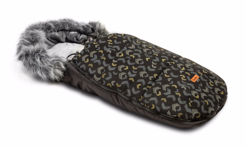 Śpiworek Olaf Sensillo z polarem - CZARNY WZORY