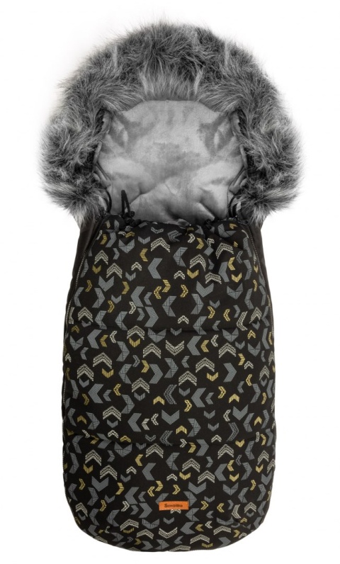 Śpiworek Olaf Sensillo z polarem - CZARNY WZORY
