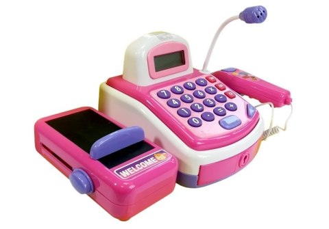 Kasa Fiskalna z Akcesoriami Różowa Zabawa w Sklep