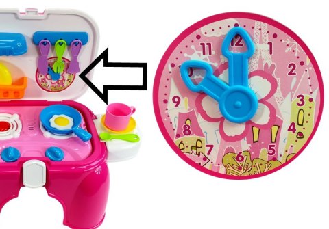 Kuchnia Składana w Stoliczek Różowa Przenośna