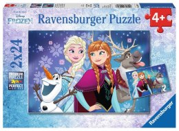 Puzzle 2x24el Frozen Zorza Polarna 090747 RAVENSBURGER p8