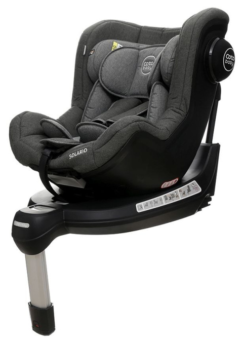 SOLARIO 360 Black Edition Coto Baby 0-18kg fotelik samochodowy - Grey Melange
