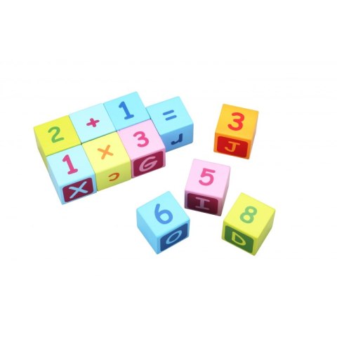 CLASSIC WORLD Chodzik Pchacz Wózek dla Dzieci + Klocki 30 el.