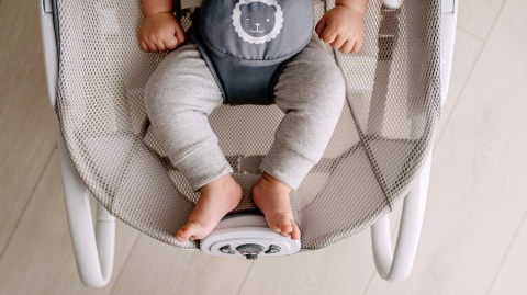 Henk Lionelo bujaczek leżaczek do 9 kg wibracje melodie - GREY SCANDI