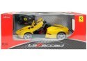 Auto R/C Ferrari Rastar 1:14 Żółte na pilota