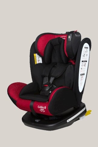 GOLDEN 360 BabySafe 0-36kg obrotowy fotelik samochodowy z IsoFix - Black Grey (czarno-szary)