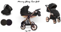 MOMMY GLOSSY 3w1 BabyActive wózek głęboko-spacerowy + fotelik samochodowy Kite 0-13kg - Mg 02 Rose Gold