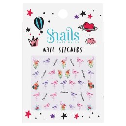Naklejki na paznokcie dla dzieci Snails - Flamingos