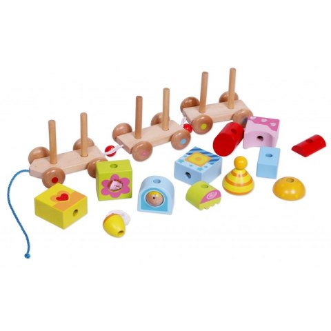 CLASSIC WORLD Drewniany pociąg do ciągania