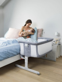 Chicco Next 2 Me AIR łóżeczko dostawne 0m+ spanie z dzieckiem - STONE