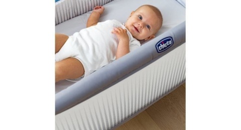 Chicco Next 2 Me AIR łóżeczko dostawne 0m+ spanie z dzieckiem - STONE