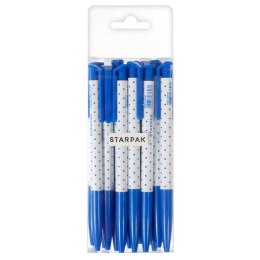 Długopis automatyczny Kropki niebieski p30 STARPAK cena za 1szt