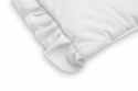 Poduszka z falbanką velvet dla noworodków Sensillo - Biały