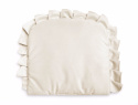 Poduszka z falbanką velvet dla noworodków Sensillo - Kość słoniowa