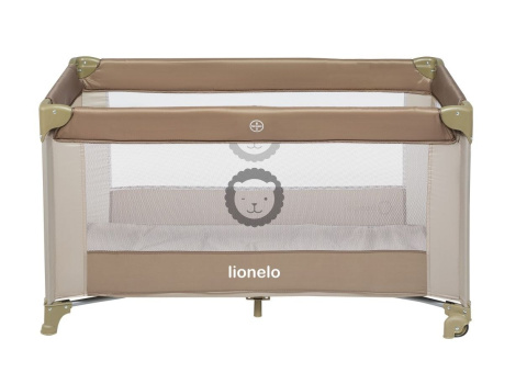 ADRIAA łóżeczko turystyczne Lionelo, kojec, moskitiera - Capuccino