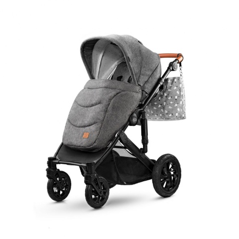 Kinderkraft Wózek Głęboko Spacerowy PRIME 2w1 Grey do 22 kg + Mommy Bag