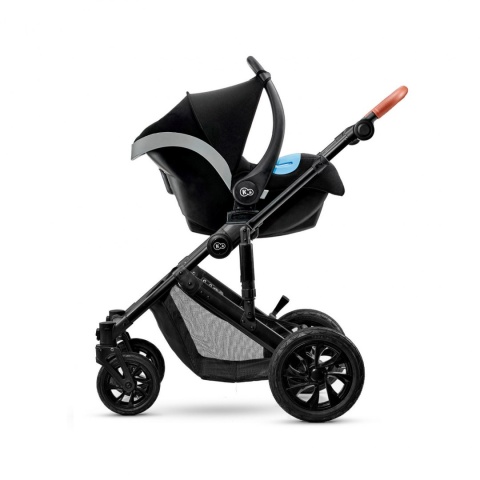 Kinderkraft Wózek Głeboko Spacerowy PRIME 3w1 Black do 22 kg + Mommy Bag