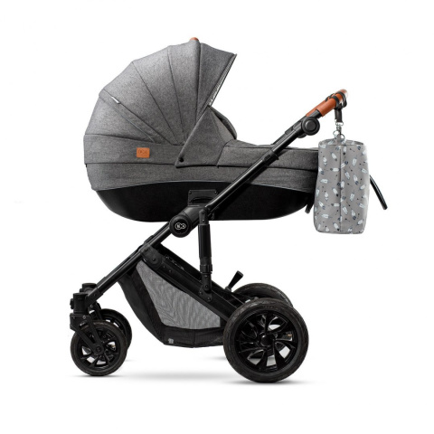 Kinderkraft Wózek Głęboko Spacerowy PRIME 3w1 Grey do 22 kg + Mommy Bag