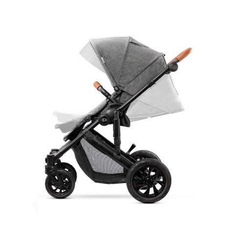 Kinderkraft Wózek Głęboko Spacerowy PRIME 3w1 Grey do 22 kg + Mommy Bag