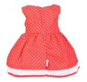 Sukienka dla lalki 35-45cm elizabeth - czerwona w kropki NENEKO