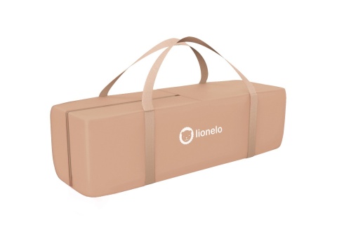 ADRIAA łóżeczko turystyczne Lionelo, kojec, moskitiera - Beige Stripes