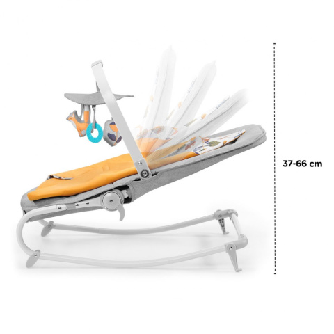 Kinderkraft Leżaczek FELIO - Forest Yellow