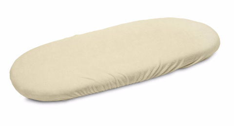 Sensillo prześcieradło na materacyk do wózka 35×75 cm - FROTTE KREMOWE