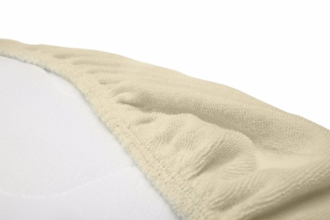 Sensillo prześcieradło na materacyk do wózka 35×75 cm - FROTTE KREMOWE