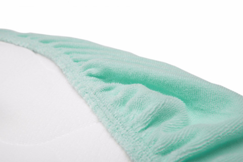 Sensillo prześcieradło na materacyk do wózka 35×75 cm - FROTTE MIĘTOWY