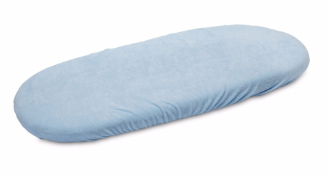 Sensillo prześcieradło na materacyk do wózka 35×75 cm - FROTTE NIEBIESKIE