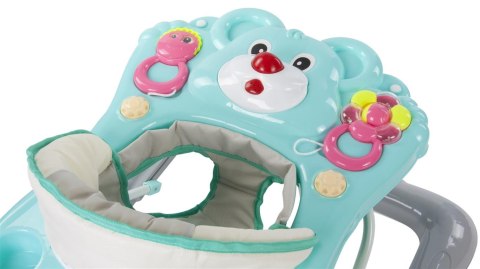 Chodzik miś - turkusowo - szary