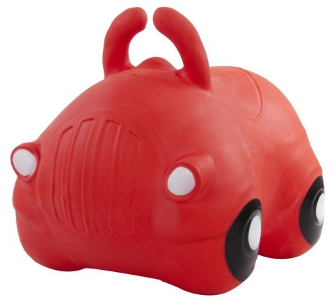Skoczek samochód gumowy - czerwony