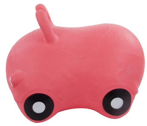 Skoczek samochód gumowy - różowy