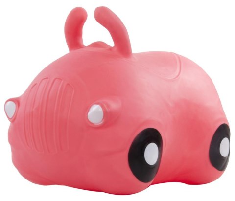 Skoczek samochód gumowy - różowy