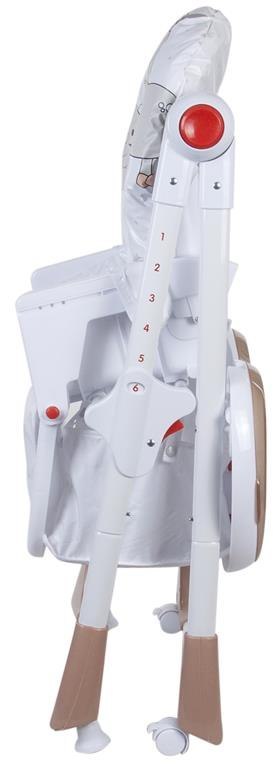 Krzesełko do karmienia Comfort Lux - morelowe