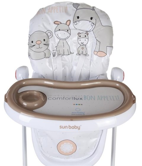 Krzesełko do karmienia Comfort Lux - morelowe