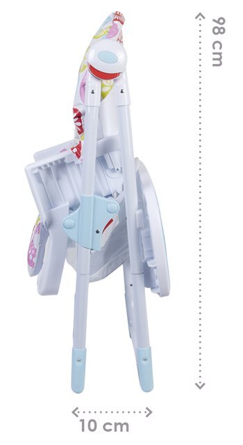 Krzesełko do karmienia - różowo błękitne