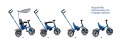 Rowerek trójkołowy Super Trike - niebieski