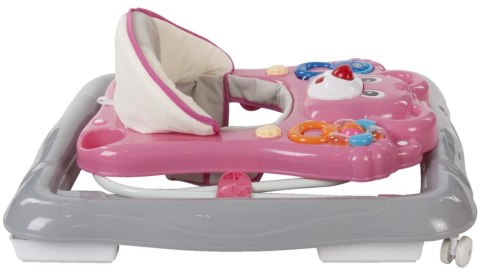 Chodzik miś - różowo - szary