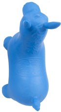 Skoczek konik gumowy - niebieski
