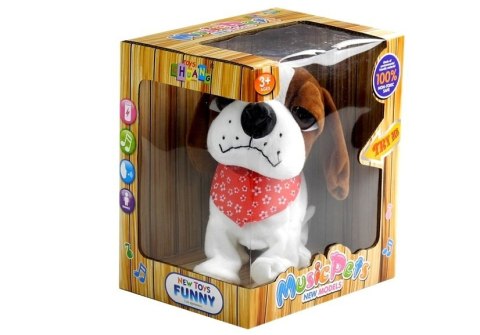 Interaktywny Piesek Szczeka Rusza Ogonkiem Sensory