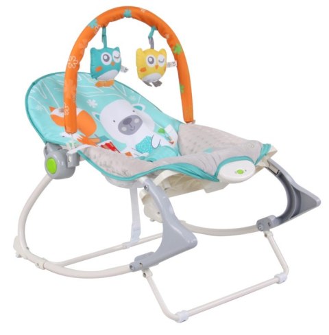 Leżaczek bujaczek „leśni przyjaciele"