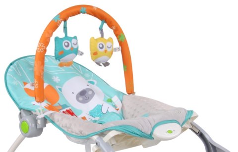 Leżaczek bujaczek „leśni przyjaciele"