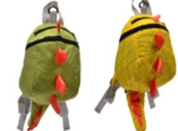 Plecak przedszkolny smok wodoodporny zielony/żółty