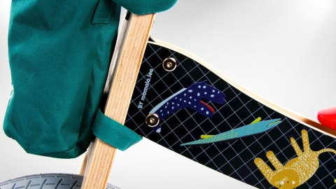 Rowerek biegowy drewniany 2w1 Twist Safari by Mamala.leo Black