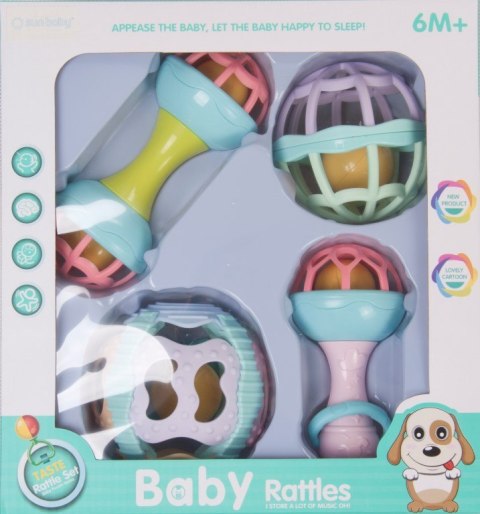 Grzechotka zestaw 4 sztuk