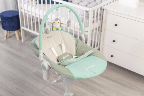 KIVI Caretero 3w1 krzesełko do karmienia funkcja leżaczka i huśtawki - BLUE