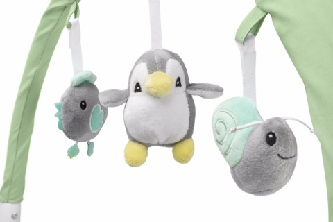 KIVI Caretero 3w1 krzesełko do karmienia funkcja leżaczka i huśtawki - MINT